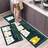 Cartoon Floor Mat Kitchen Strip Rug Simple - Minihomy