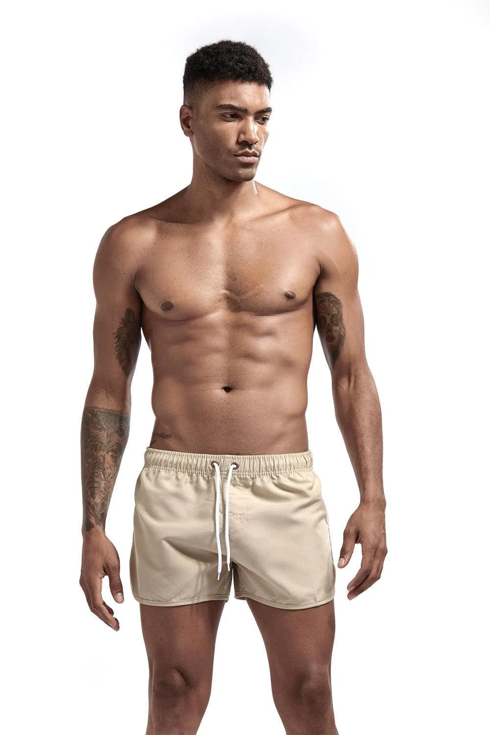 Wrap men's shorts smooth beach slim pants