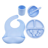 Baby Silicone Cup Spoon Cutlery Set