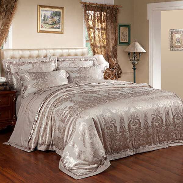 Ice Silk Jacquard High-end Linen And Cotton Bedding Set - Minihomy