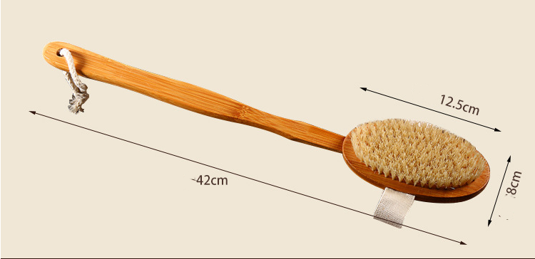 Bamboo Removable Bath Brush - Minihomy