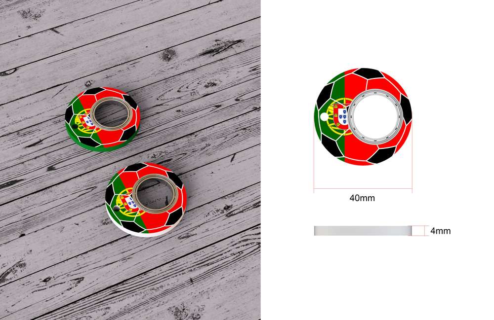 Creative Football World Cup Spinner Toy Keychain - Minihomy