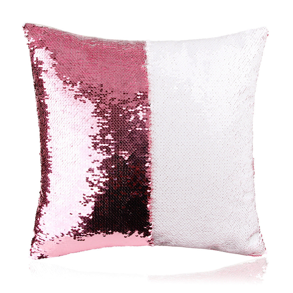 Sequins Throw Pillowcase with Custom Photo - Minihomy