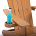 Adirondack Chair Backyard Outdoor Furniture Painted Seating With Cup Holder All-Weather And Fade-Resistant - Minihomy