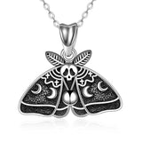 Skull Jewelry Death Head Moth Necklace Moon Pendant Necklace Jewelry Gifts For Women