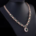 Big Brand Retro Zircon Necklace Set Chain Women - Minihomy