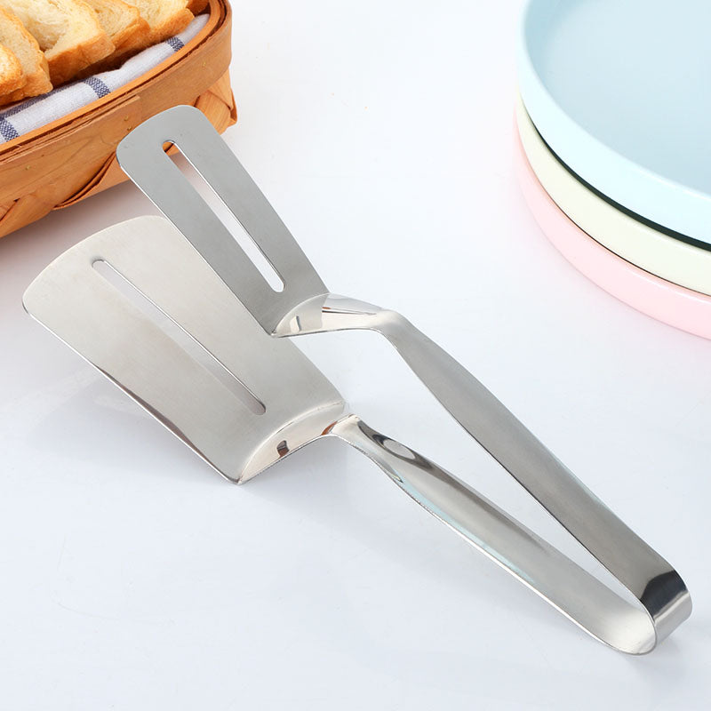 BBQ Stainless Steel Fryer Clamp Strainer Filter Spoon With Clip - Minihomy