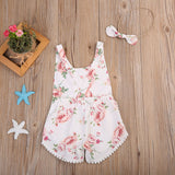 Baby Clothing Newborn Kid Baby Girl Floral Romper Clothes - Minihomy