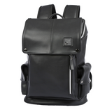 Casual Quality Bag Man Backpack PU Leather USB Recharging