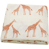 Organic cotton cloth baby swaddled blanket