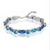 Copper Plated Silver Blue Opal  Bracelet - Minihomy