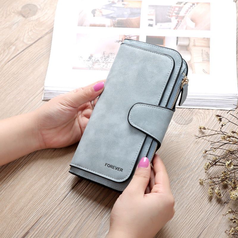 Matte PU leather multi-function wallet - Minihomy