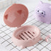 Household bathroom soap box with lid cartoon soap box