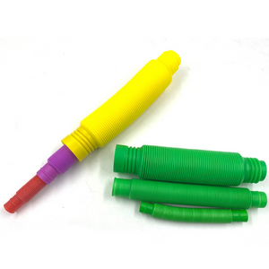 Colorful Plastic Pop Tube Coil Children'S Creative Magical Toy Circle Funny Toys Early Development Educational Folding Toy