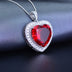 Zircon Heart Necklace