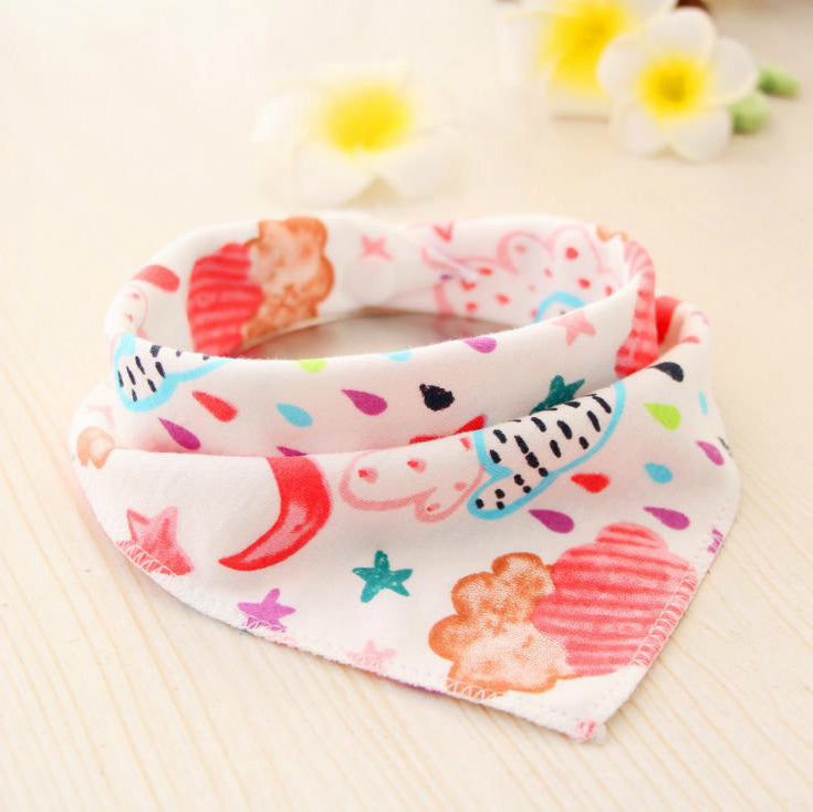 Baby Bibs Waterproof Triangle Cotton Cartoon Child Baberos Bandana Bibs