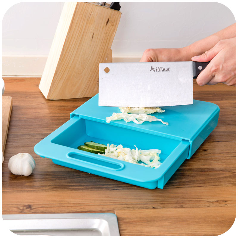 Multifunction Kitchen Chopping Blocks Sinks Drain Basket Cutting Board Vegetable Meat Tools Kitchen Accessories Chopping Board - Minihomy