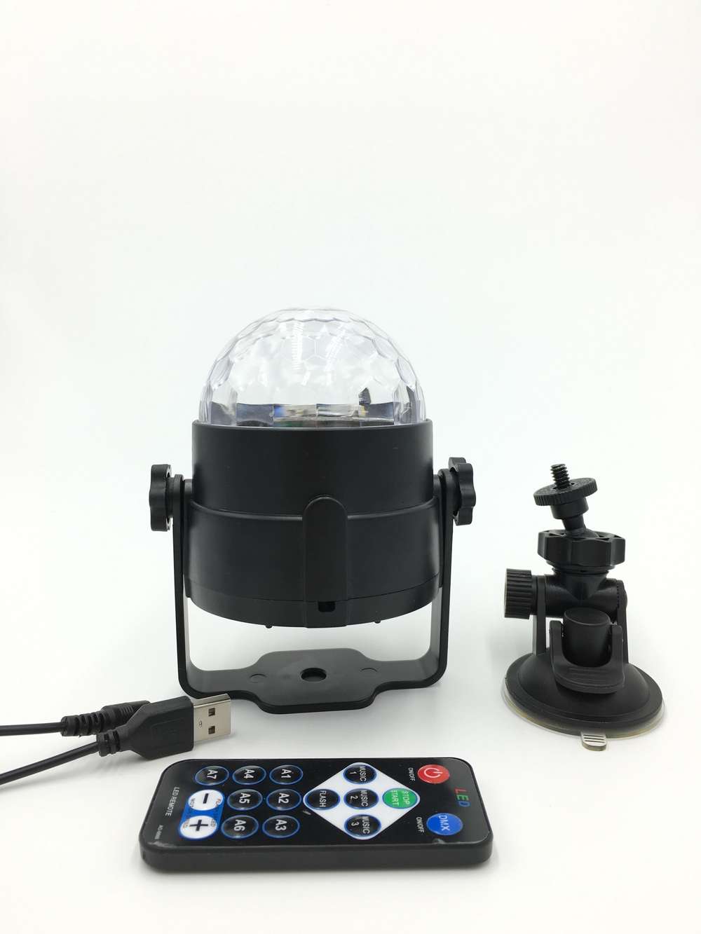 3W RGB LED DJ Disco Stage Crystal Magic Ball Party Lights with Remote Control - Minihomy