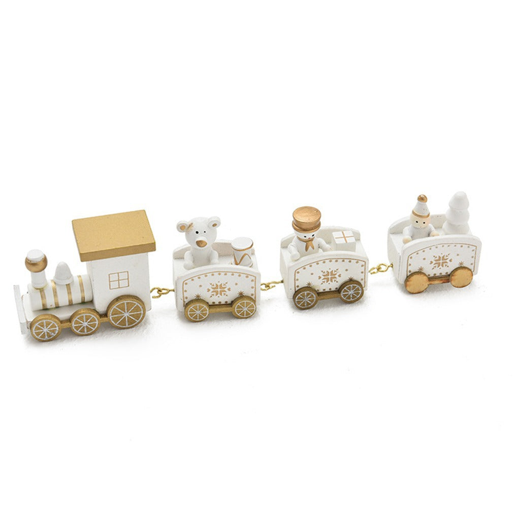 Christmas Ornament Wooden Train