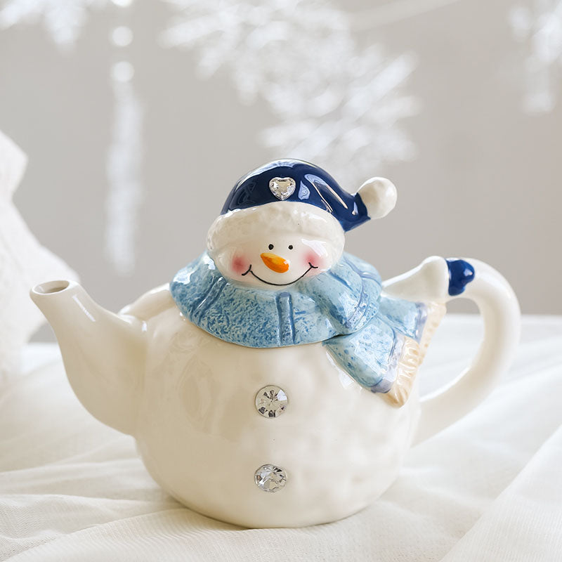 Christmas Ceramic Ornaments and Snowman Tableware