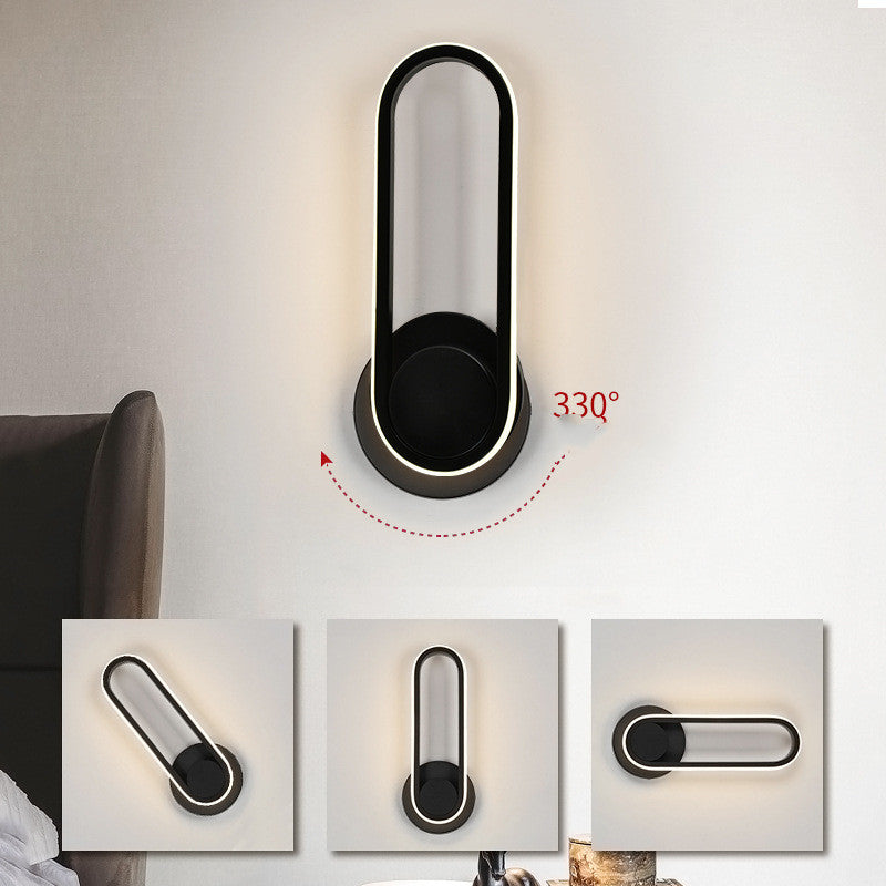 Bedside Bedroom Wall Lamp Indoor Rotatable Acrylic Led Wall Lamp - Minihomy