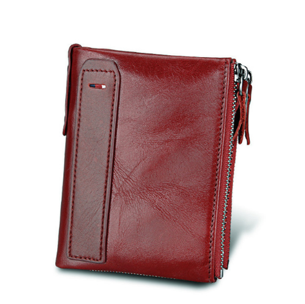 Men's wallet Short men's wallet Anti-theft brush leather wallet men - Minihomy