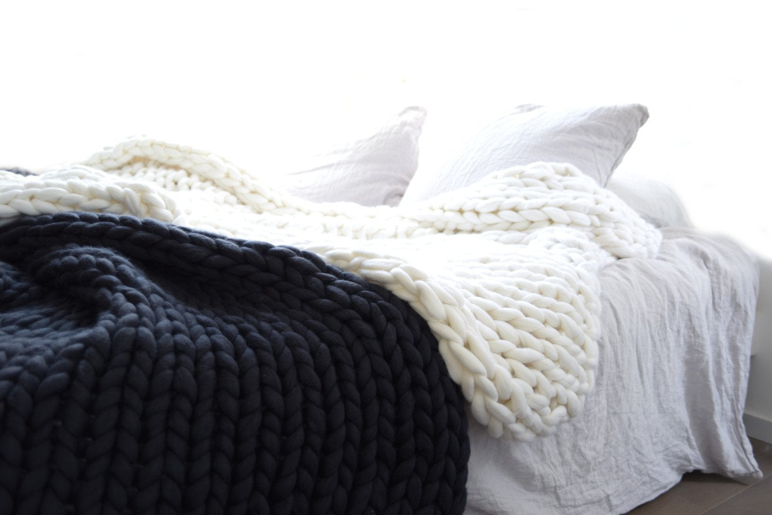 Nordic Thick Wool Hand-woven Blanket - Minihomy