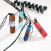 Retro item imitation natural stone leather chain pendant irregular mahogany solid wood personality pendant