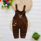 Infant Jeans Little Kids Cartoon Cute Suspenders Toldder Causal Trousers