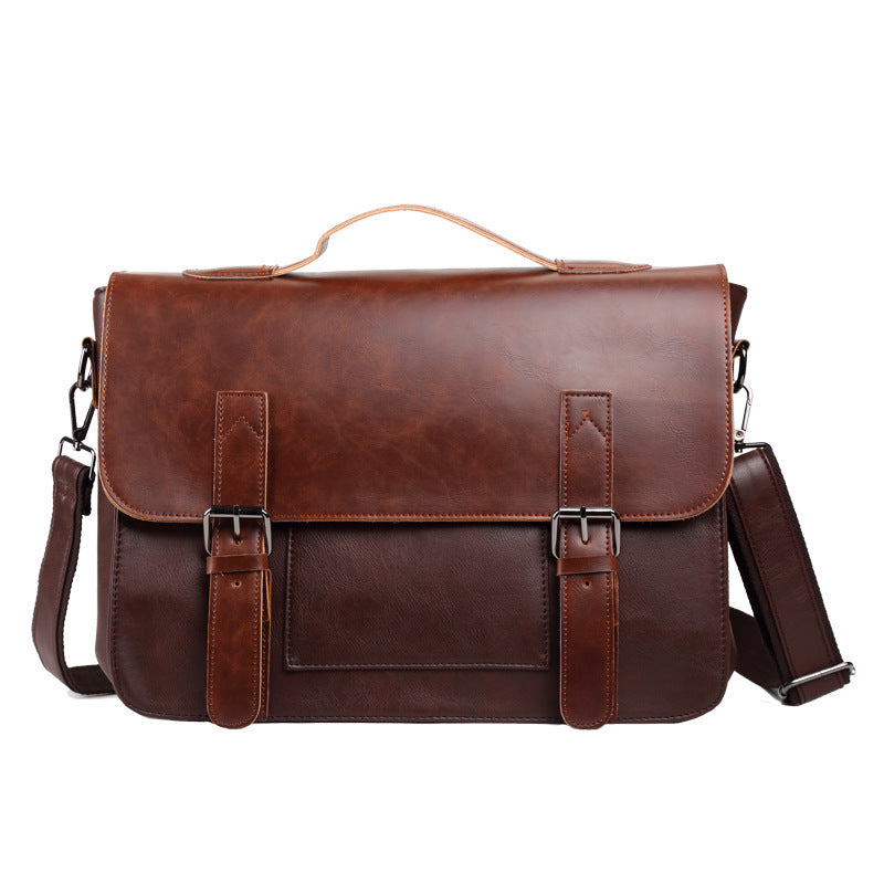 Leather Business Handbag Laptop Briefcases for Men - Minihomy