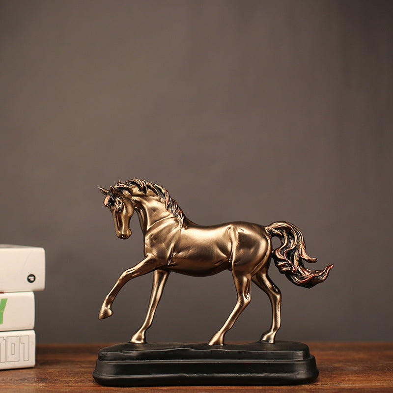 Home Resin Ornament Handicraft Pony