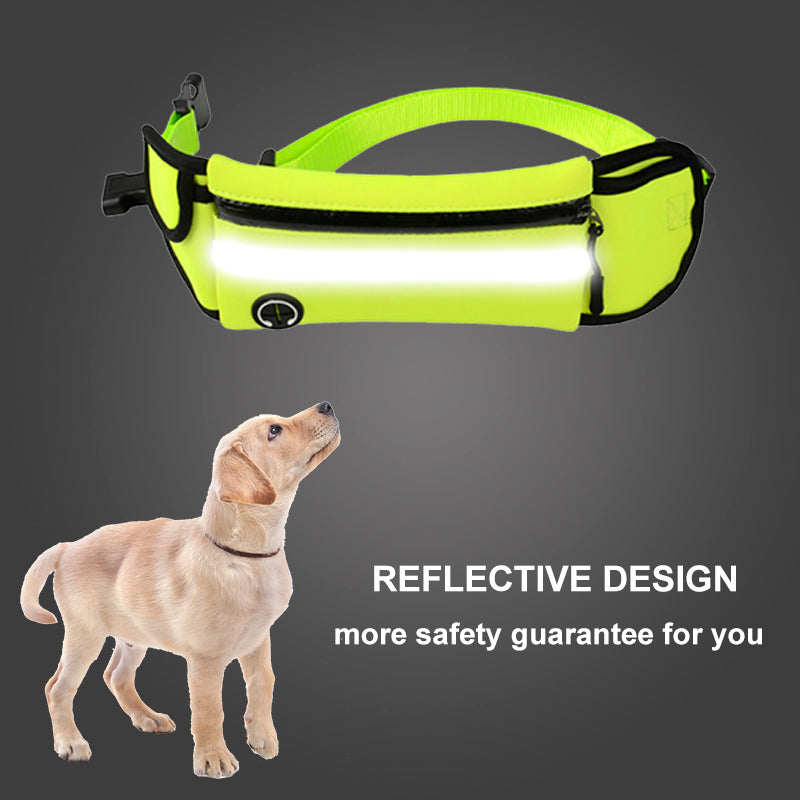 Pet Waist Bag Sports Traction Rope Reflective Waterproof Running Traction Rope - Minihomy