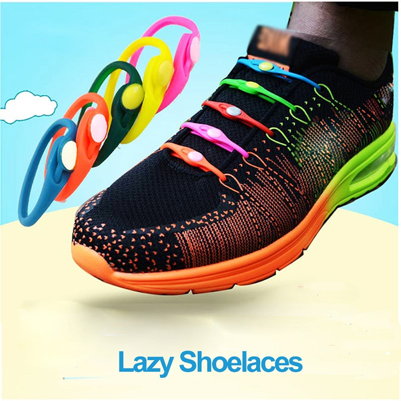 Silicone Elastic Multi-size Horn-shaped Shoelaces