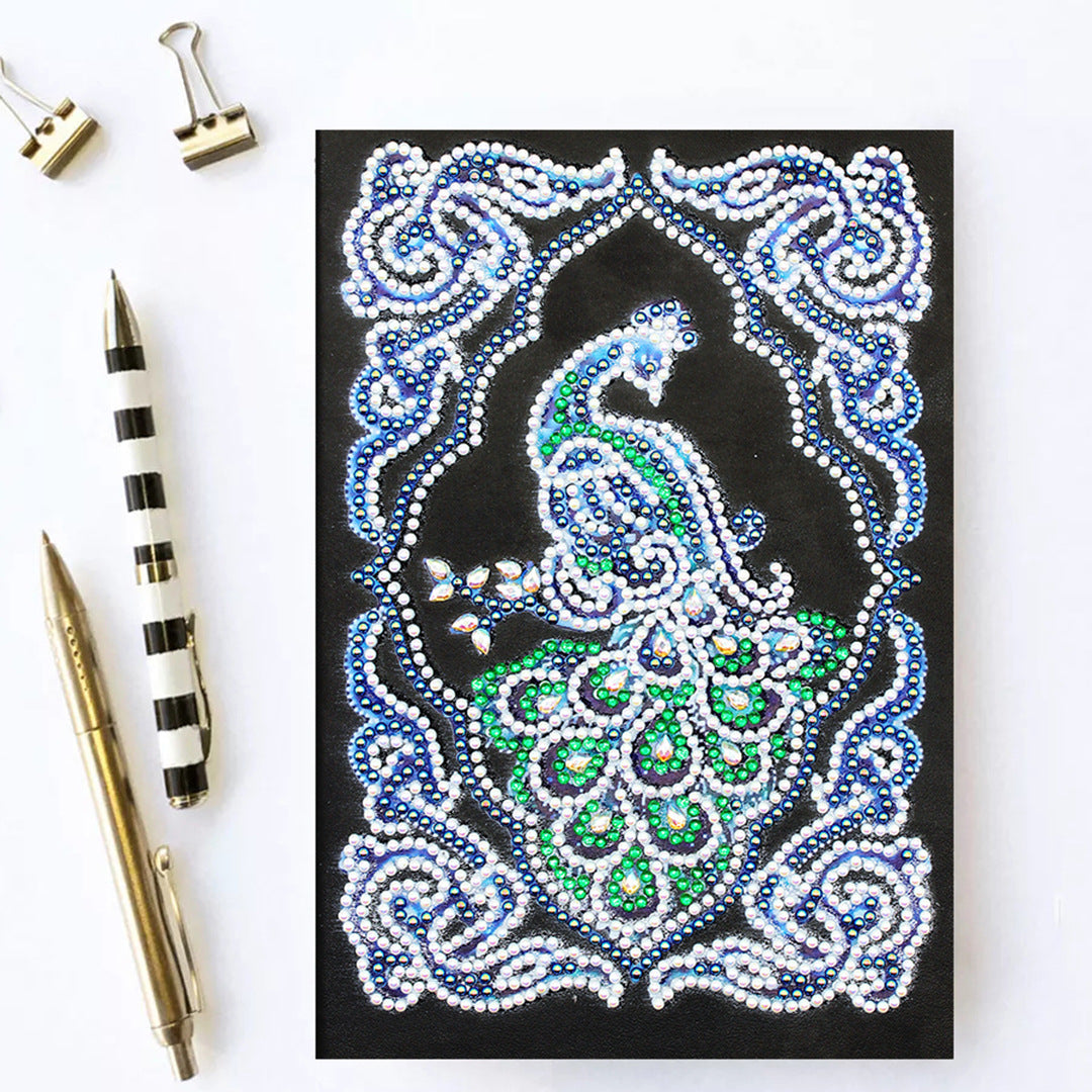 Peacock Beauty Journal Note Book  Diamond Painting - Minihomy