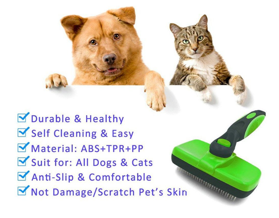 Pet Self Cleaning Slicker Brush - Minihomy