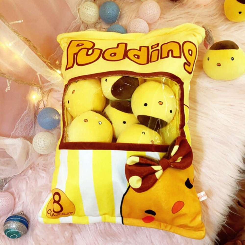 A Large Bag Of Snacks And Pillow Plush Toys - Minihomy