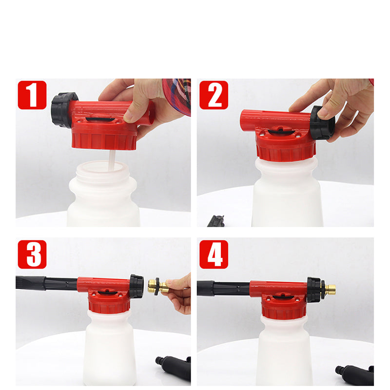 Foam pot high pressure water gun