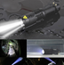 Telescopic zoom LED flashlight