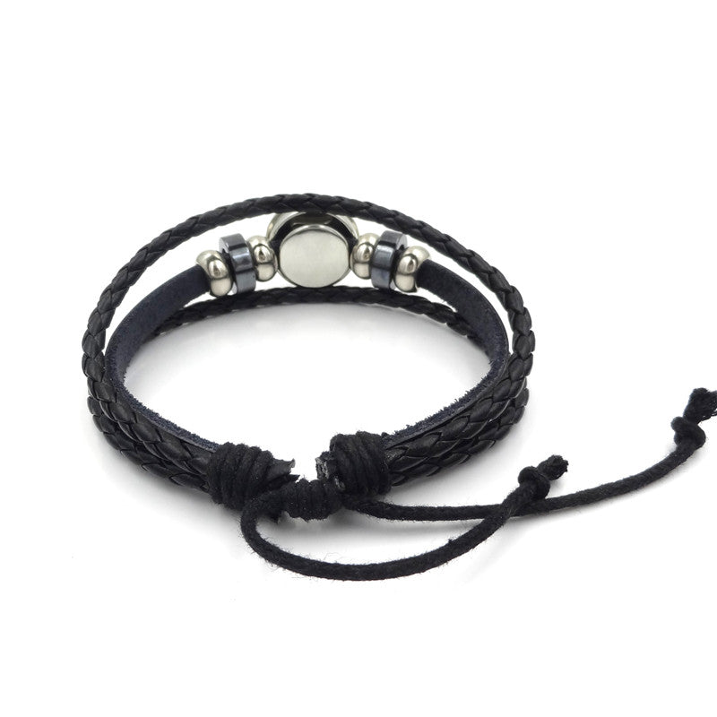 Multilayer Braided Bracelet Vintage Jewelry Mens