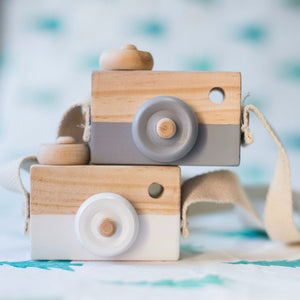Cute Wooden Camera Toys Baby Kid Hanging Photography Prop Decoration Educational Outdoor Activity Toy Children's Day Happy Gift