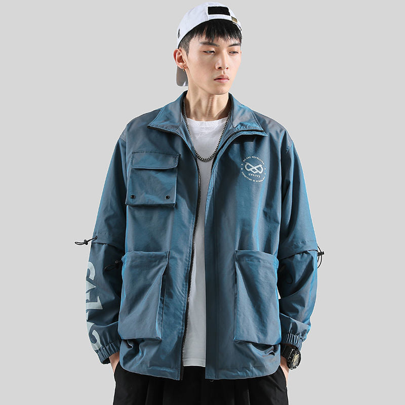 Gradient workwear jacket men - Minihomy