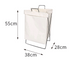 Foldable fabric hamper household bathroom clothes storage laundry large storage basket - Minihomy