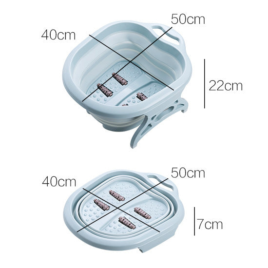 Portable basin foot massage basin