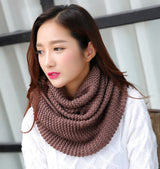 Warm thick solid color ladies scarf