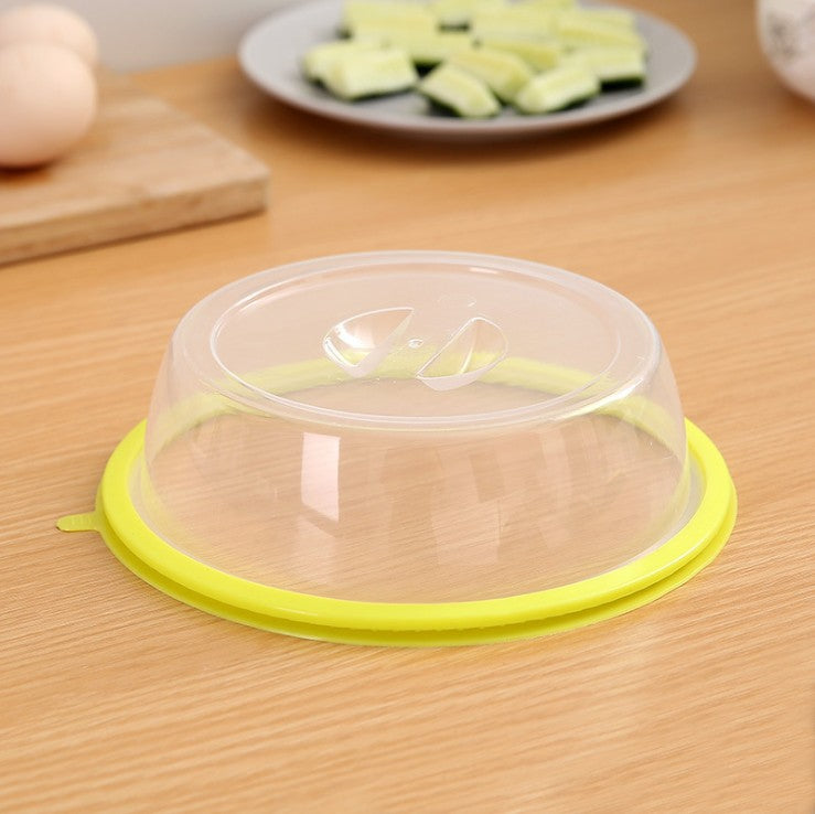 Universal Vacuum Air-tight Food Sealer Container Plate Platter Lid Cover Topper Dome, Stackable, Safe for Microwave