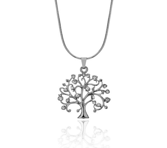 Big Tree Of Life Pendant Long Necklaces Drilling