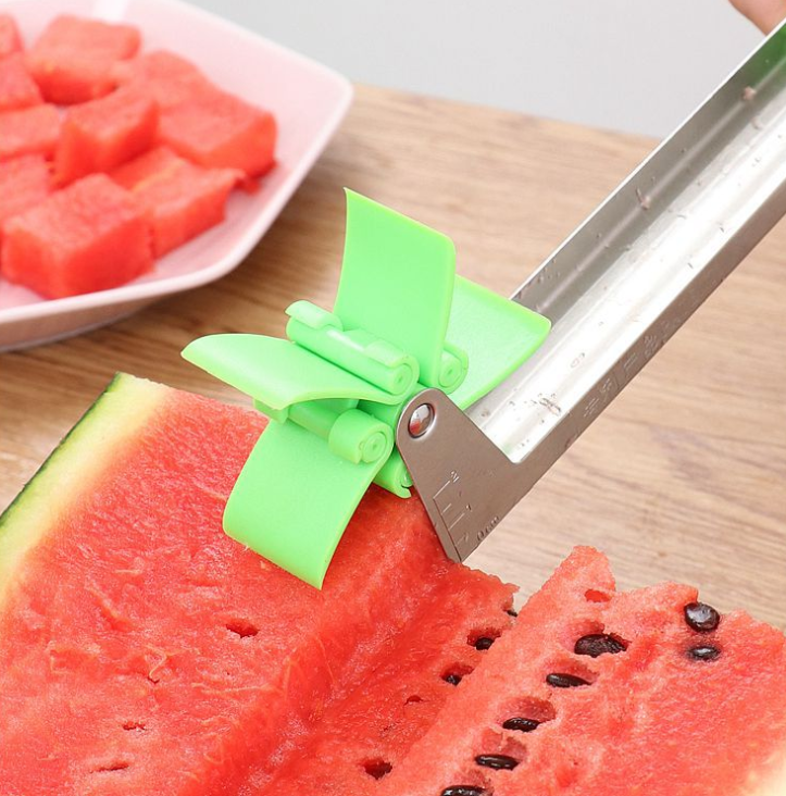 Watermelon Windmill Cutter Stainless Steel Cut Watermelon Artifact Fruit Cut Artifact Creative Fancy Dig Fruit Slice