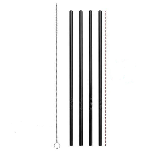 Colourful Reusable Stainless Steel Straws - Minihomy