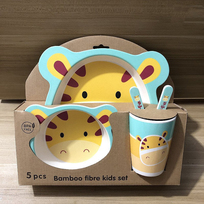 Bamboo fiber tableware children tableware