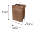 Foldable fabric hamper household bathroom clothes storage laundry large storage basket - Minihomy